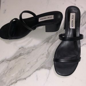 Steve Madden Black Sandals